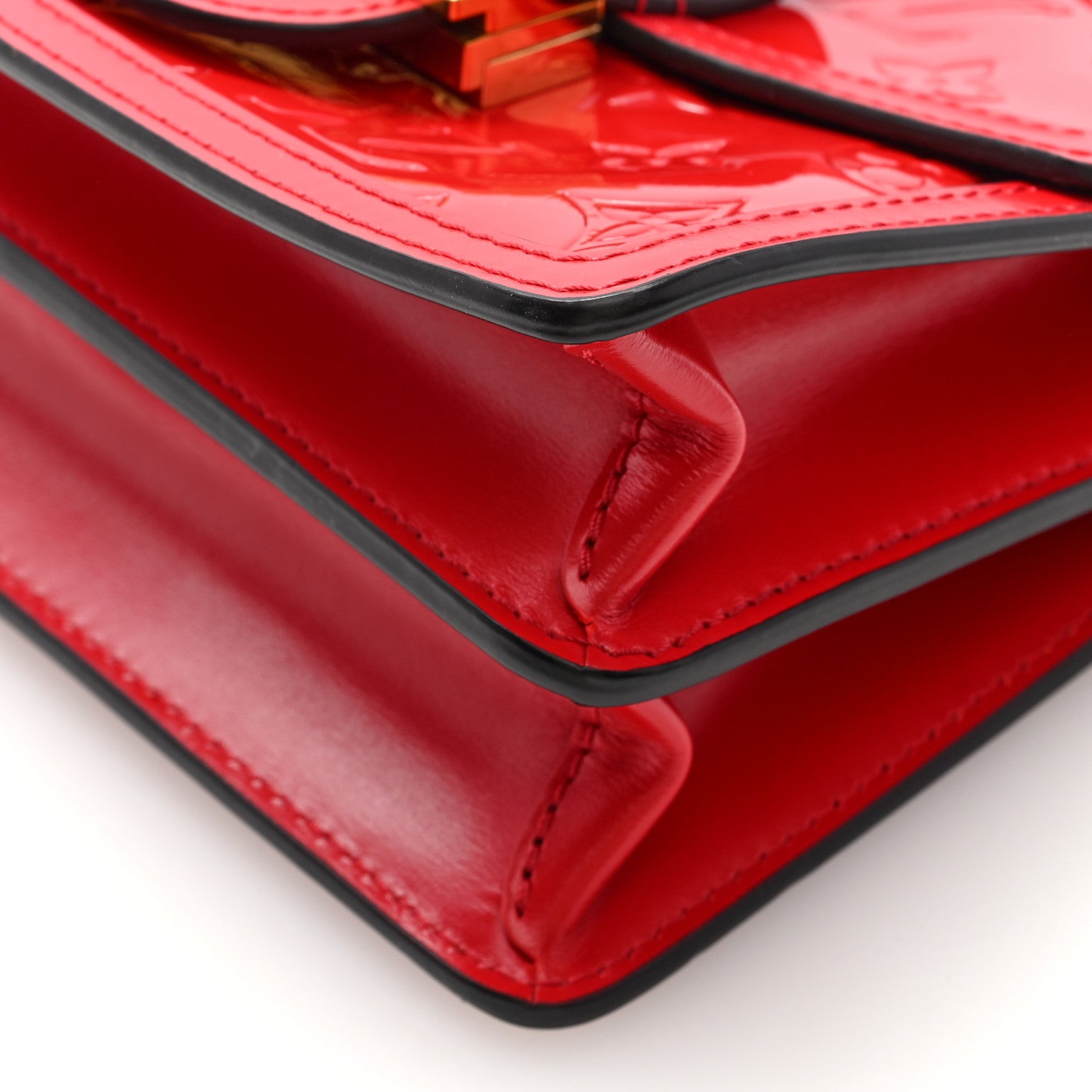 Louis Vuitton Vernis Monogram Dauphine Mini Red 9 of 9