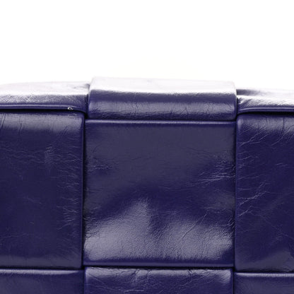Bottega Veneta Paper Calfskin Maxi Intreccio Extra Mini Cassette Crossbody Bag Purple 8 of 10