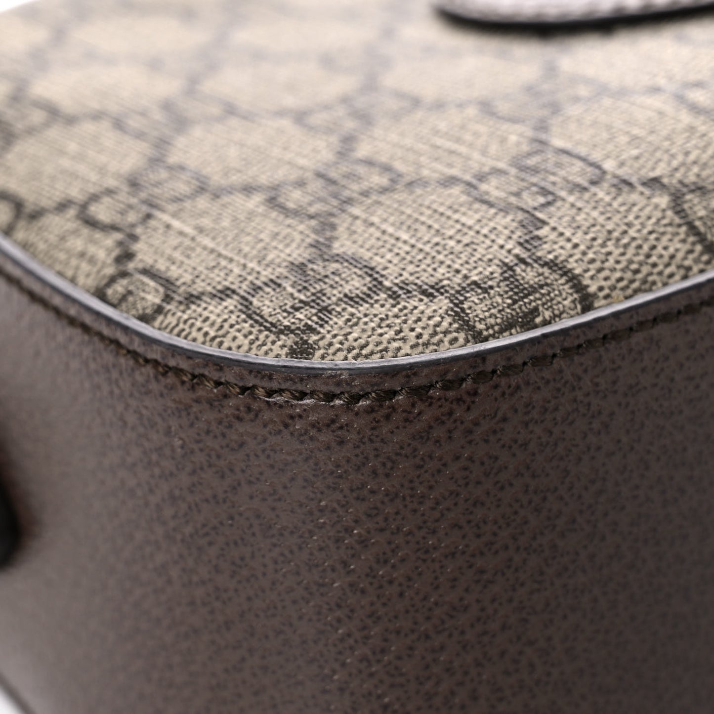 GG Supreme Monogram Web Neo Vintage Shoulder Bag Beige New Acero Crop
