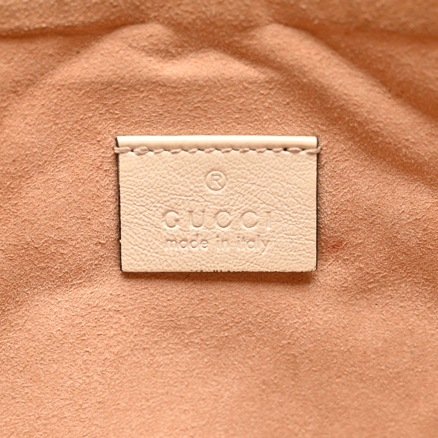 Gucci Calfskin Matelasse Chevron Heart GG Marmont Clutch Mystic White 6 of 10