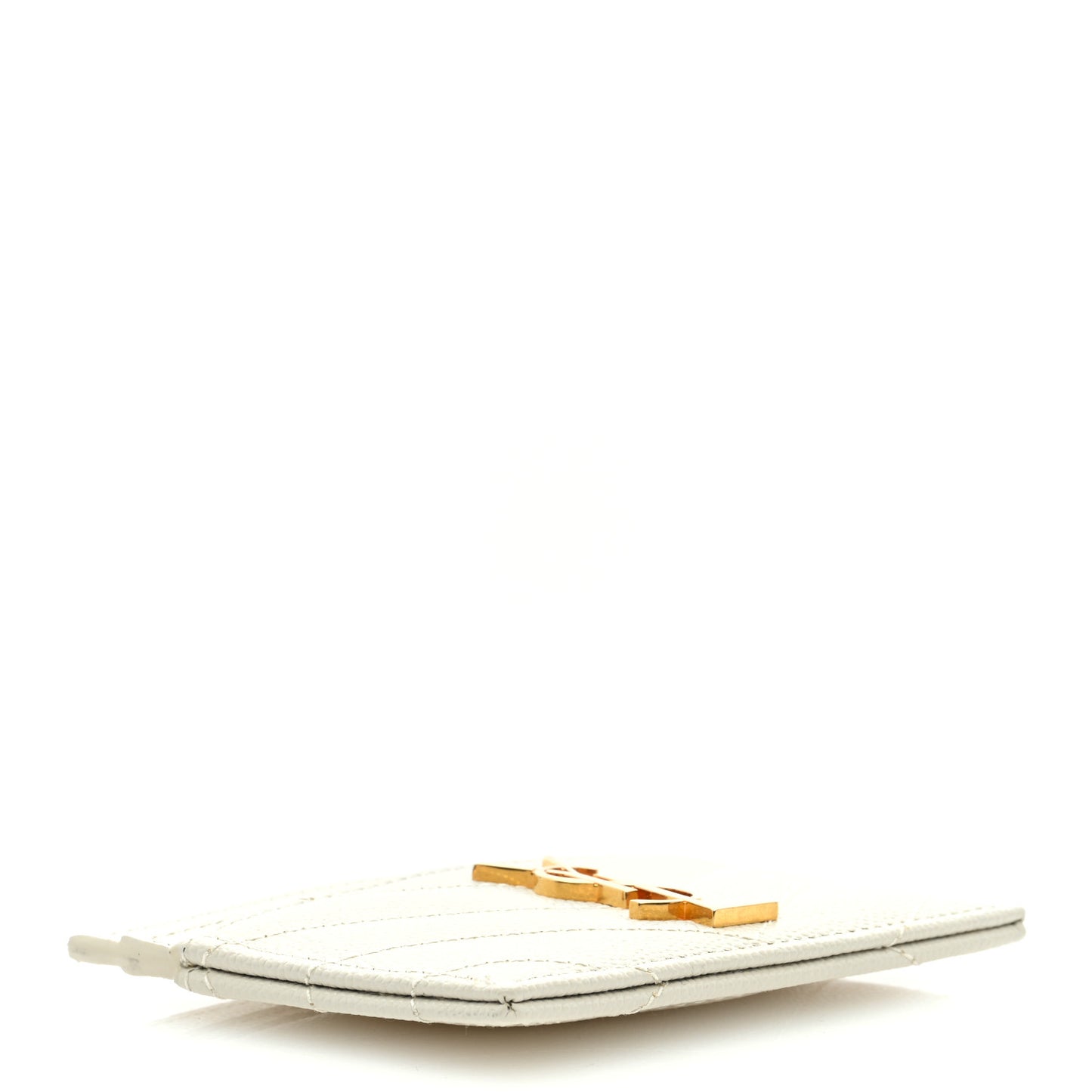 Grain De Poudre Matelasse Chevron Card Case Crema Soft