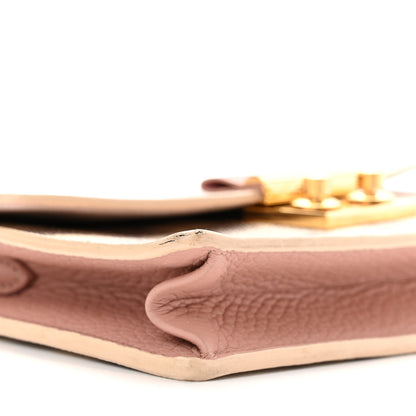 Louis Vuitton Damier Azur Croisette Chain Wallet Rose Ballerine 9 of 11