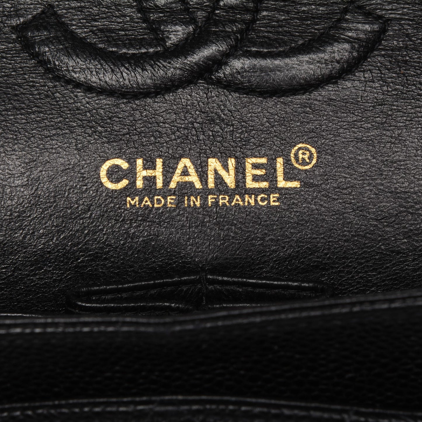 Caviar Quilted Small Double Flap Black