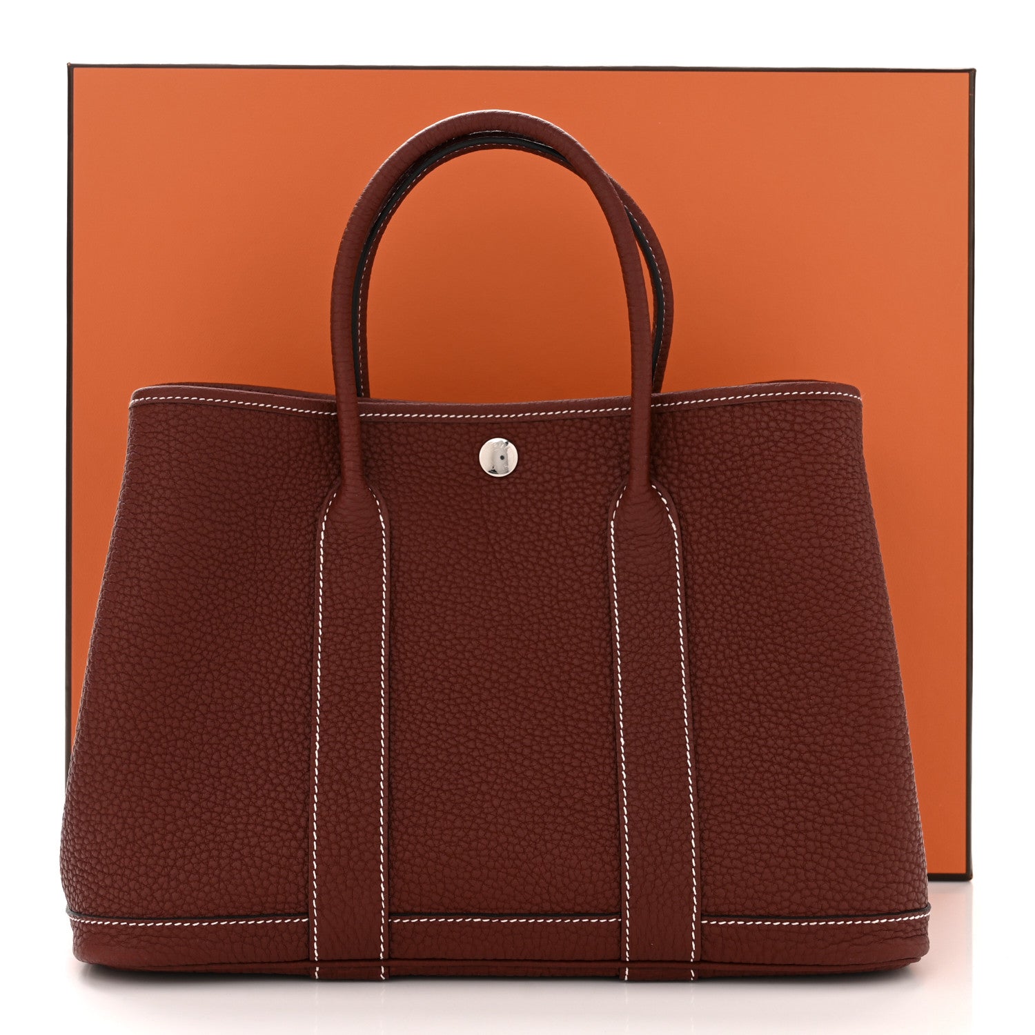 Hermes Negonda Garden Party Tote 30 TPM Rouge H 11 of 11