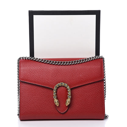 Gucci Calfskin Mini Dionysus Chain Wallet Hibiscus Red 12 of 12