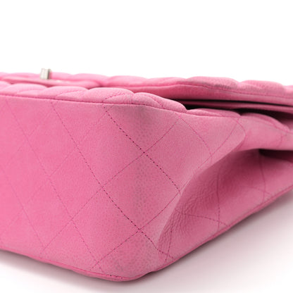 Chanel Iridescent Caviar Quilted Jumbo Double Flap Pink 10 of 14