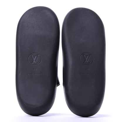 Louis Vuitton Monogram Sunbath Flat Mule Sandals 39 Black 5 of 9