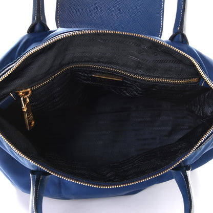 Prada Tessuto Nylon Saffiano Tote Bluette 2 of 6