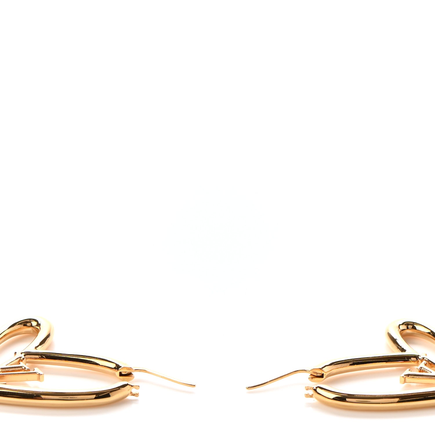 Louis Vuitton Metal Fall In Love Hoop Earrings GM Gold 3 of 5