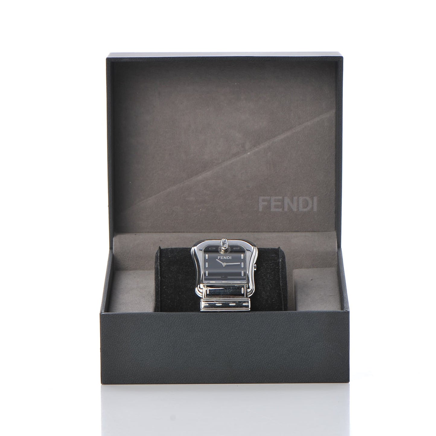 Stainless Steel 33mm Buckle Quartz Watch Black