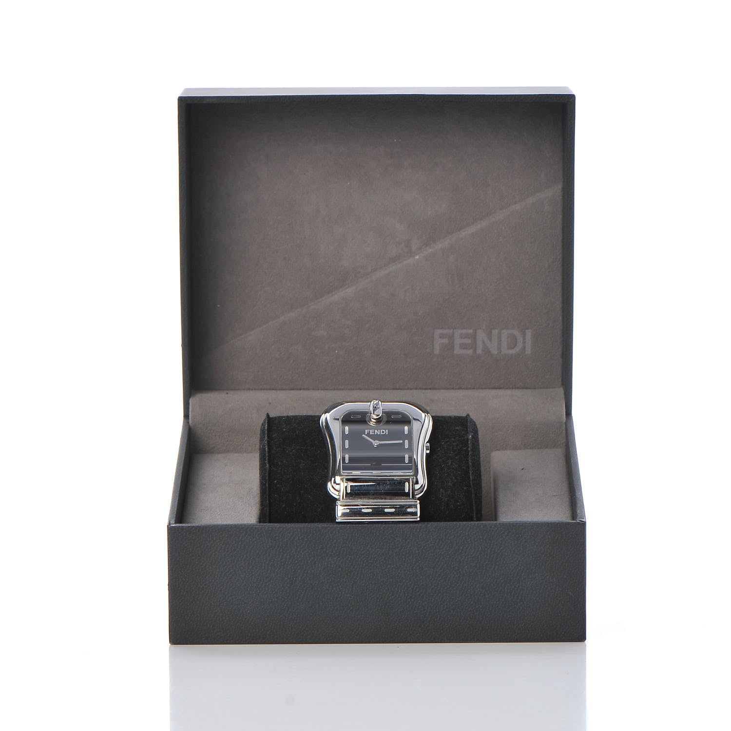 Fendi Stainless Steel 33mm Buckle Quartz Watch Black 7 of 7