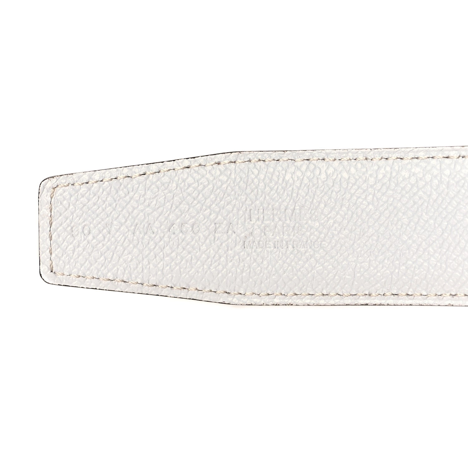 Hermes Epsom Belt 38mm 90 36 Bleu Indigo White Orange 5 of 7