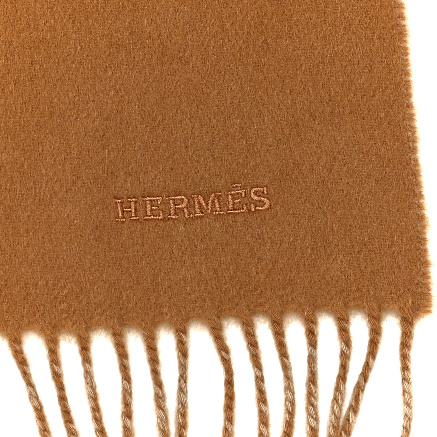 Cashmere Recto Verso Muffler Camel Beige