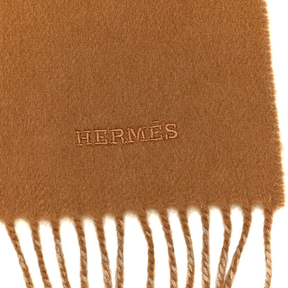 Hermes Cashmere Recto Verso Muffler Camel Beige 3 of 4