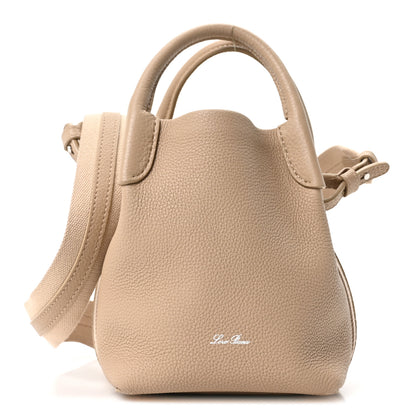 Loro Piana Grained Calfskin Micro Bale Bag Light Mastic 1 of 9