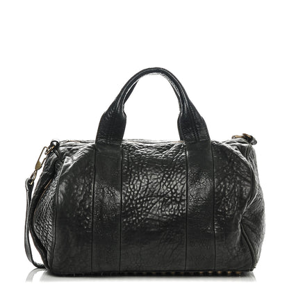 Alexander Wang Pebbled Lambskin Rocco Black Antique Brass Hardware 1 of 9