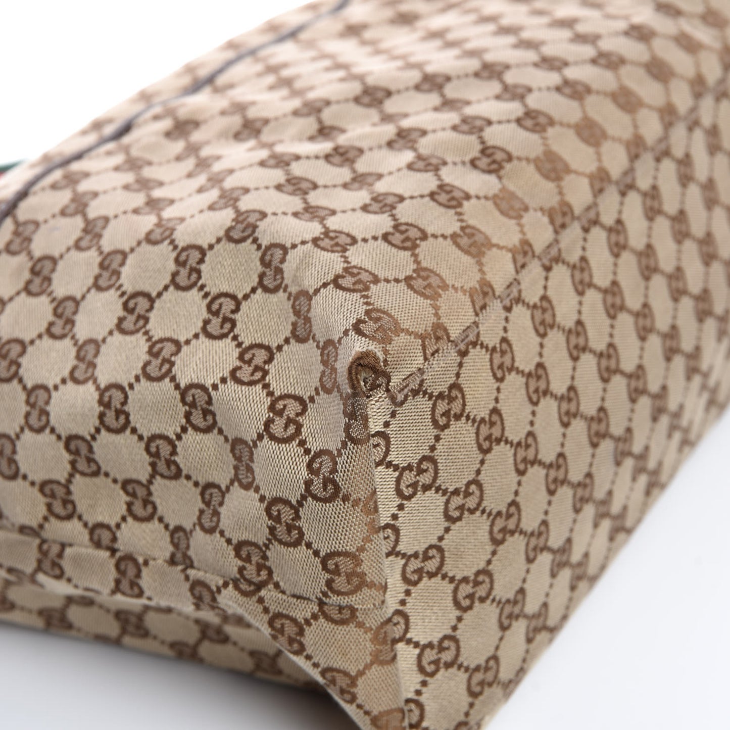 Monogram Web Large Diaper Tote Brown
