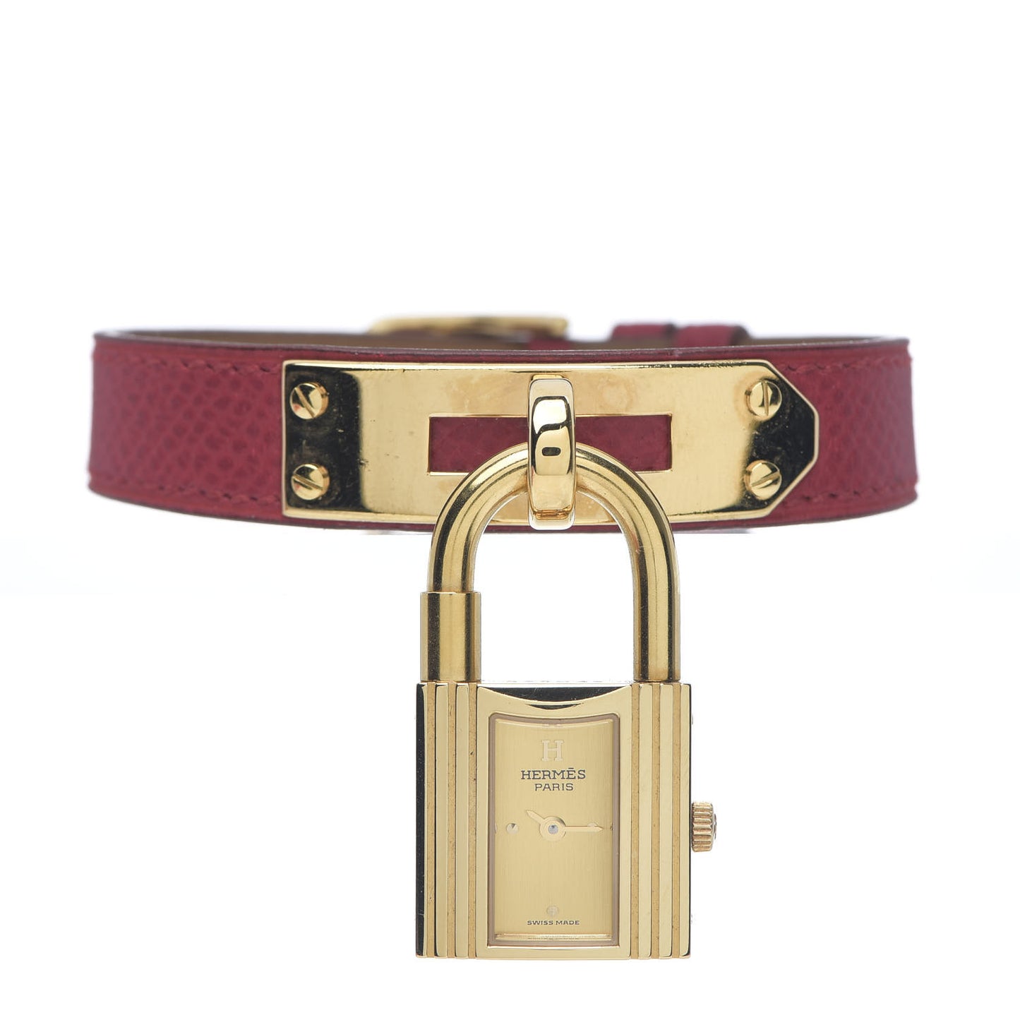 Stainless Steel Courchevel 20mm Kelly Cadena Quartz Watch Rouge