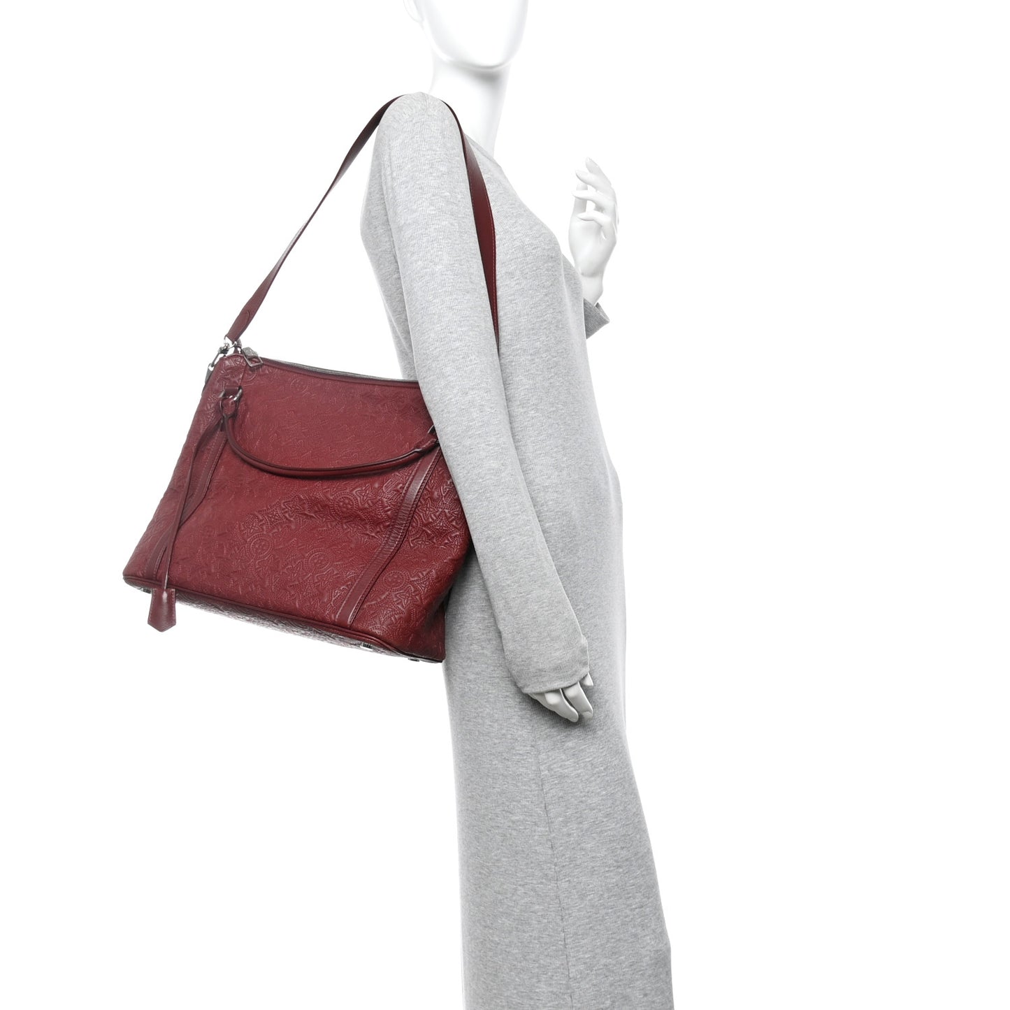 Monogram Lambskin Antheia Ixia MM Fuchsia