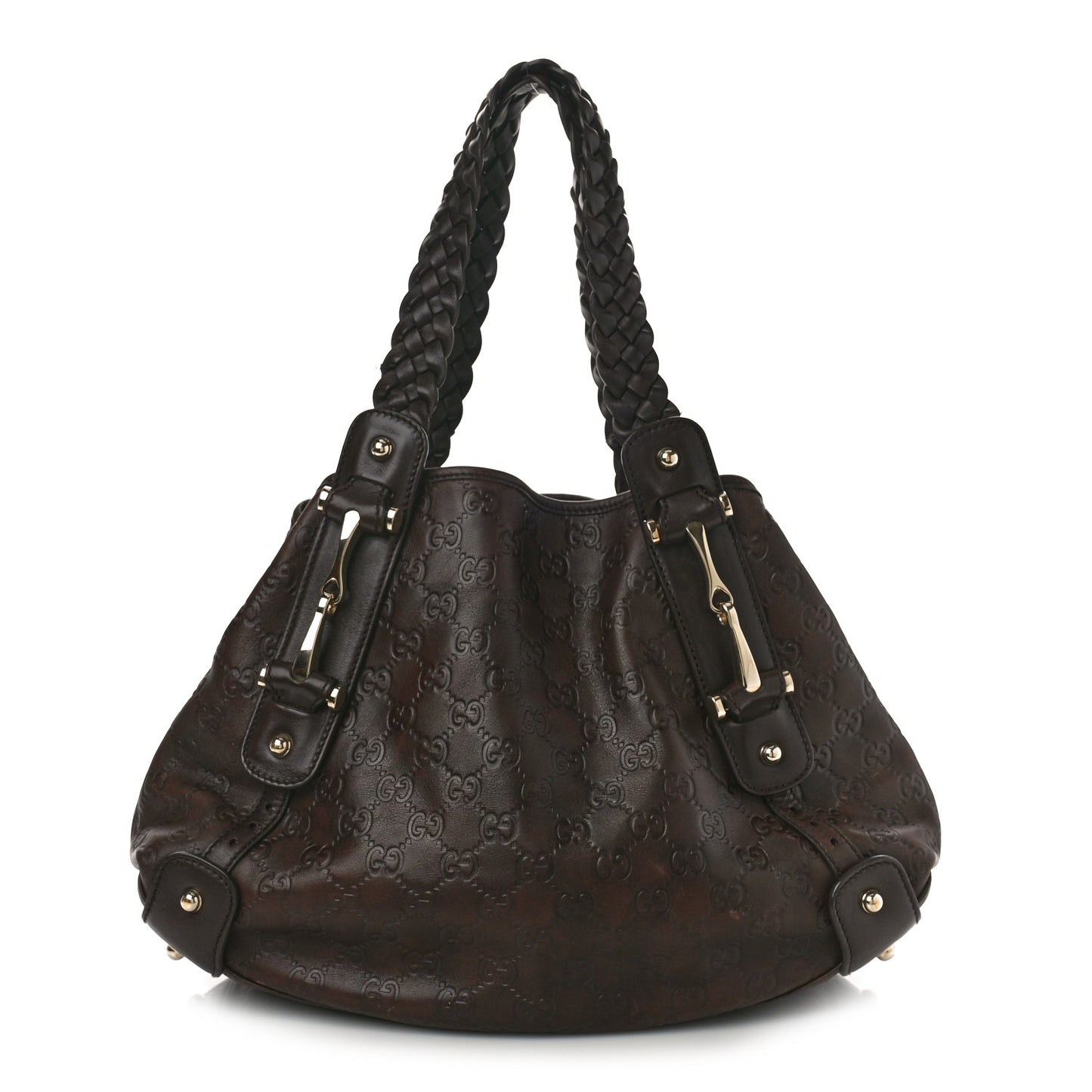 Guccissima Small Pelham Shoulder Bag Chocolate