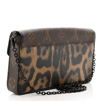 Louis Vuitton Monogram Animal Print Pochette Felicie Chain Wallet 4 of 8