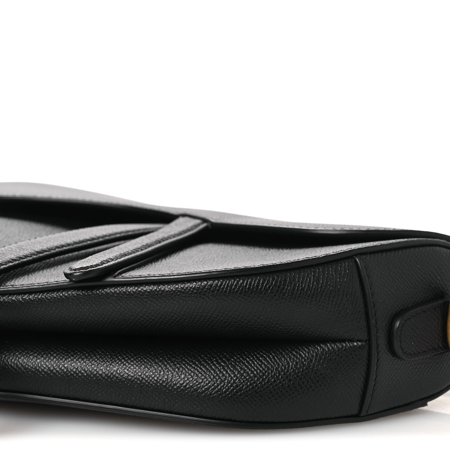 Christian Dior Grained Calfskin Saddle Bag Black 1895418