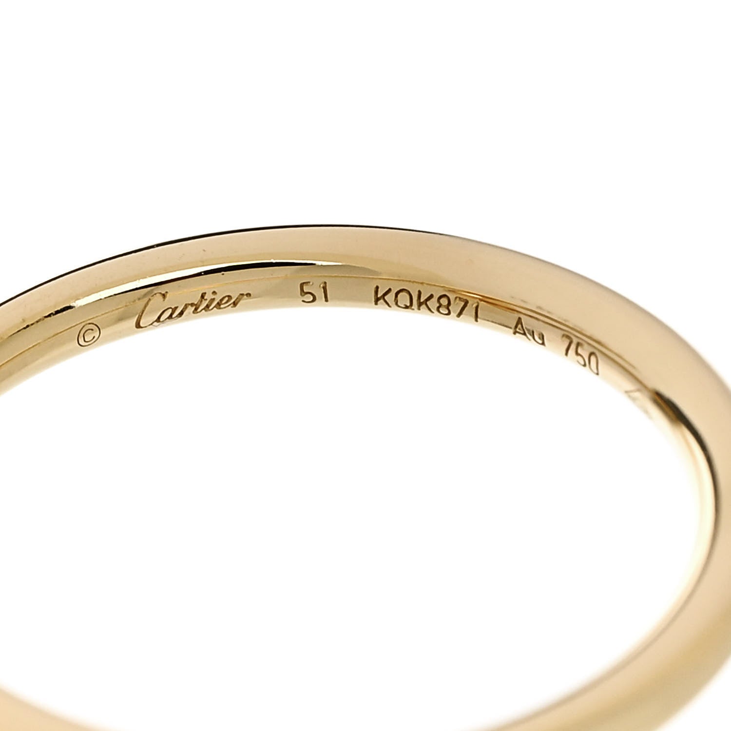 Cartier 18K Yellow Gold Small Juste Un Clou Ring 51 5.75 5 of 6