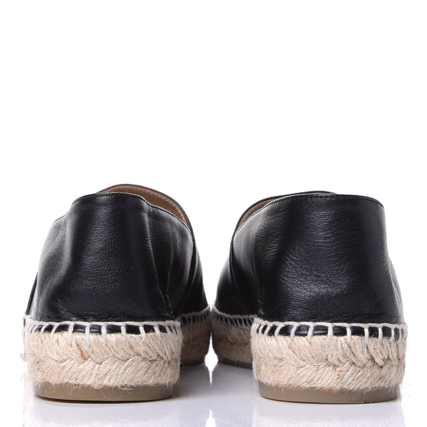 Lambskin CC Espadrilles 40 Black