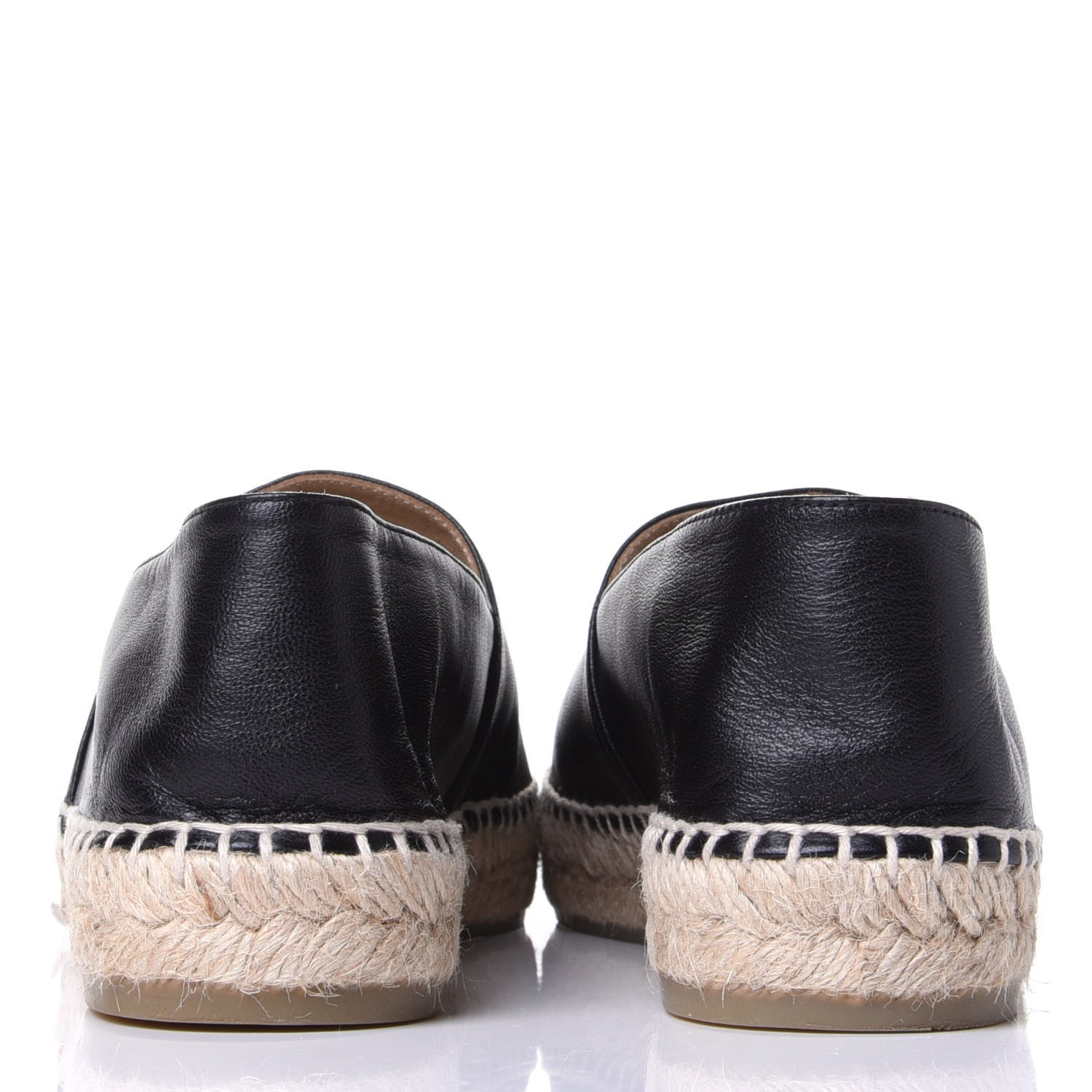 Chanel Lambskin CC Espadrilles 40 Black 5 of 10