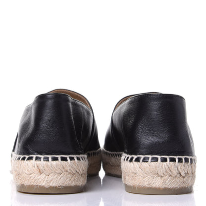 Chanel Lambskin CC Espadrilles 40 Black 5 of 10