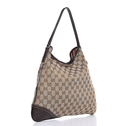 Gucci Monogram Medium New Britt Hobo Dark Brown 3 of 7
