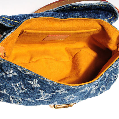 Louis Vuitton Monogram Denim Mini Pleaty Blue 5 of 7
