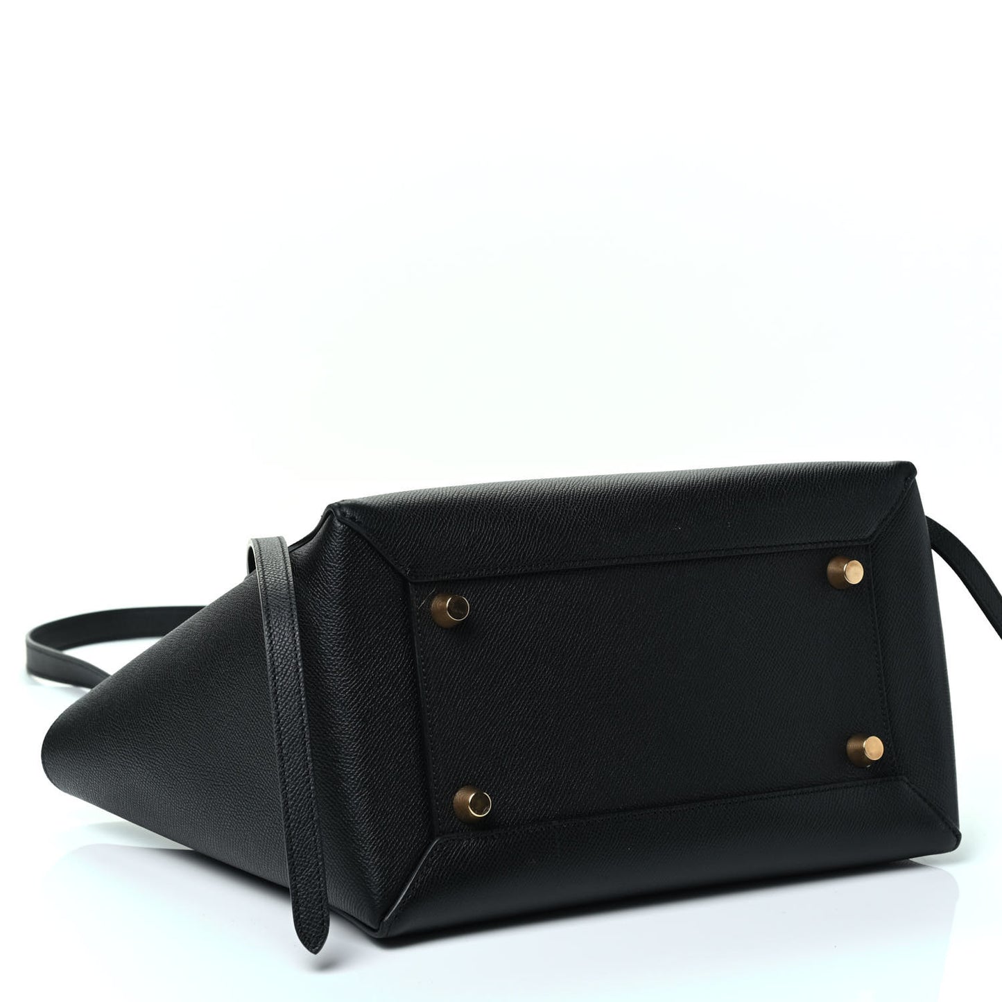 Grained Calfskin Mini Belt Bag Black