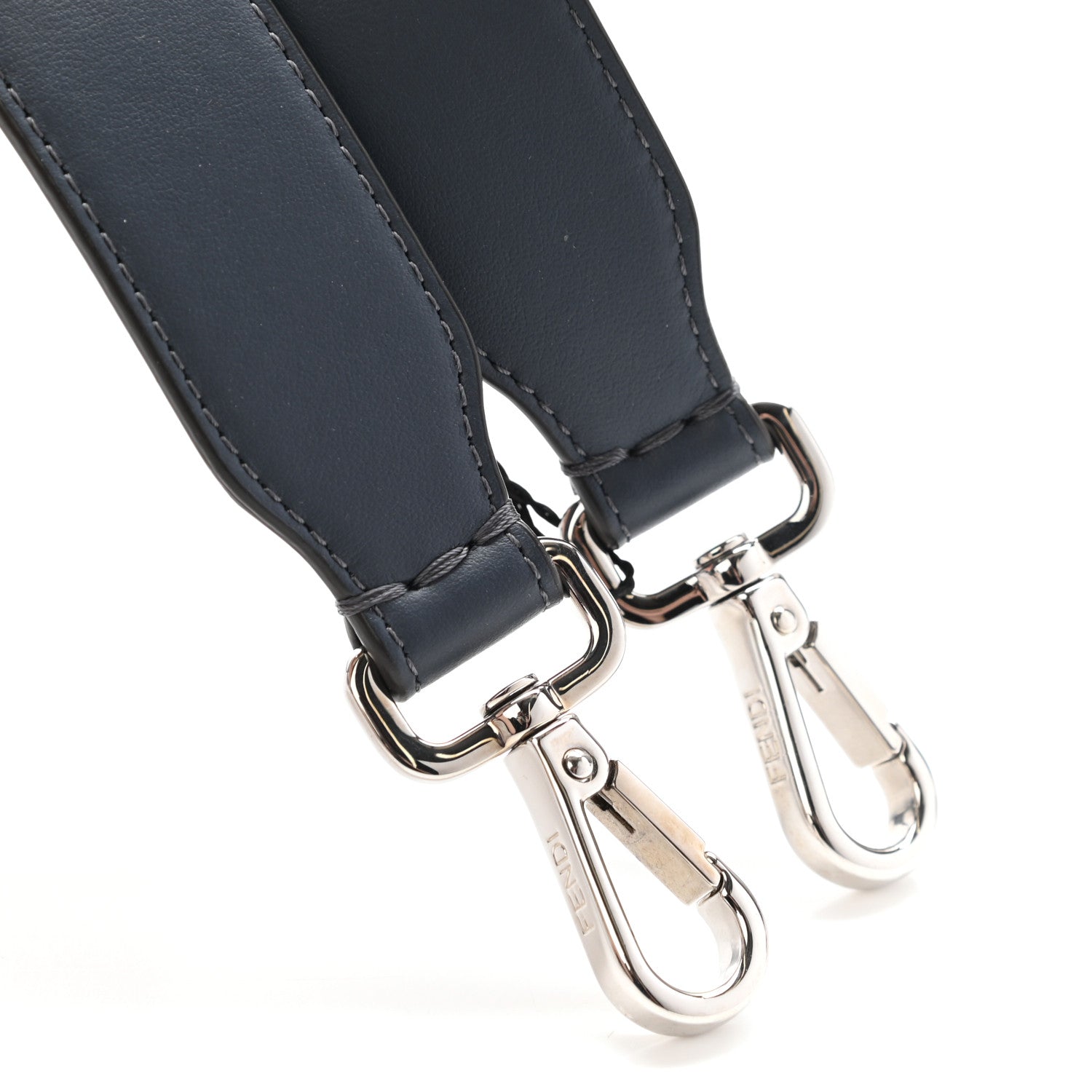 Fendi Calfskin Adjustable Strap You Navy 6 of 8