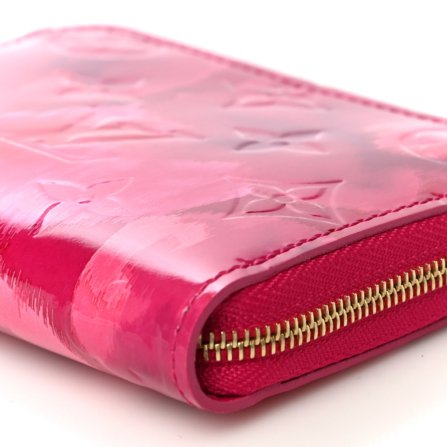 Vernis Ikat Zippy Coin Purse Rose Indien