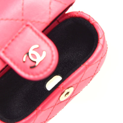 Chanel Lambskin Quilted Airpods Pro Case With Chain Pink 5 of 7