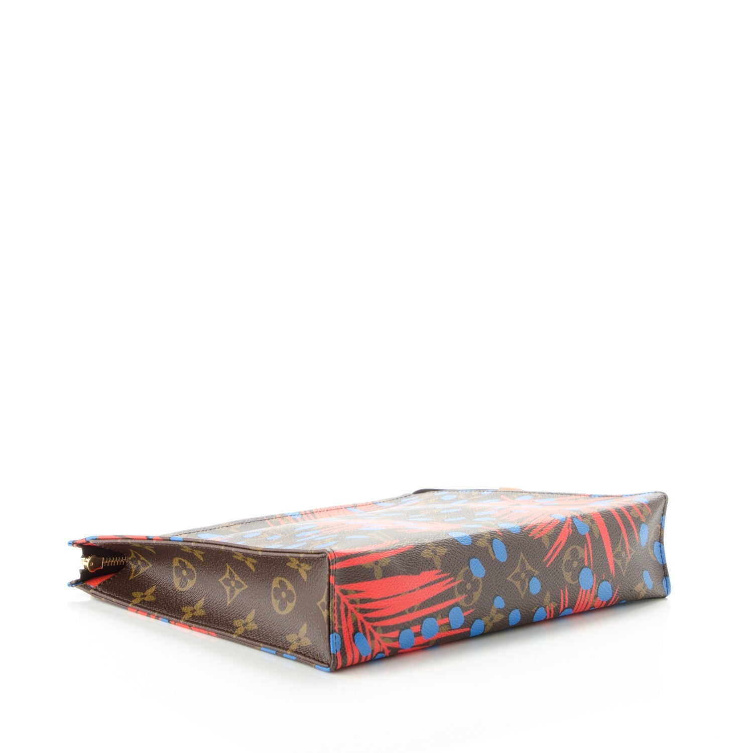 Louis Vuitton Monogram Jungle Dots Toiletry Pouch 26 Coquelicot Denim 4 of 6