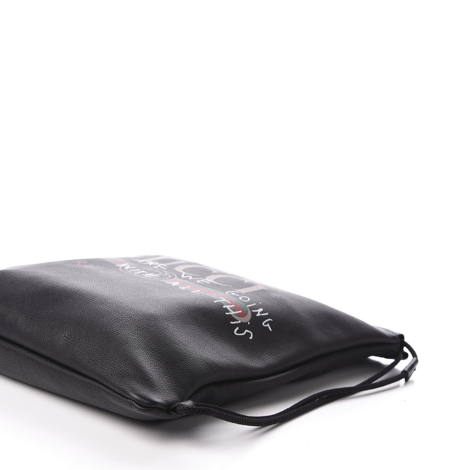 Gucci Calfskin Coco Capitan Logo Drawstring Backpack Black 6 of 9