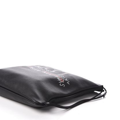 Gucci Calfskin Coco Capitan Logo Drawstring Backpack Black 6 of 9