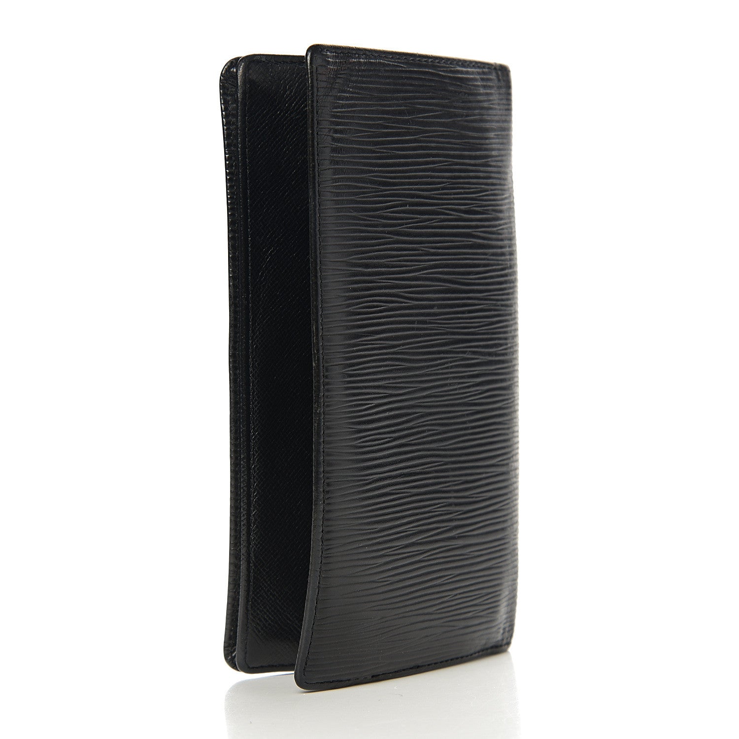 Louis Vuitton Epi Porte Valeurs Checkbook Wallet Black 2 of 7