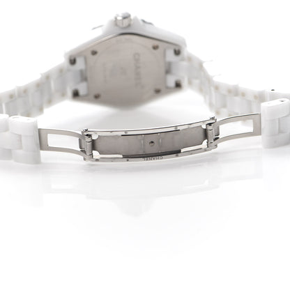 Chanel Stainless Steel Ceramic Diamond Mother of Pearl 29mm J12 Quartz Watch White 5 of 5