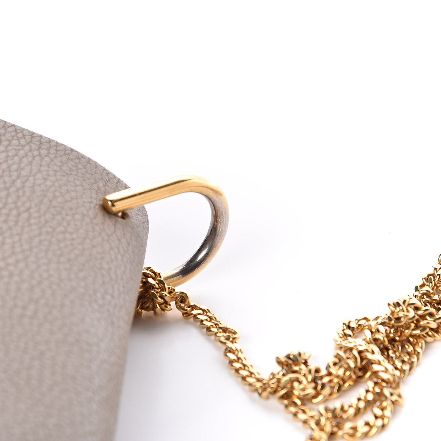 Grained Lambskin Mini Drew Shoulder Bag Motty Grey