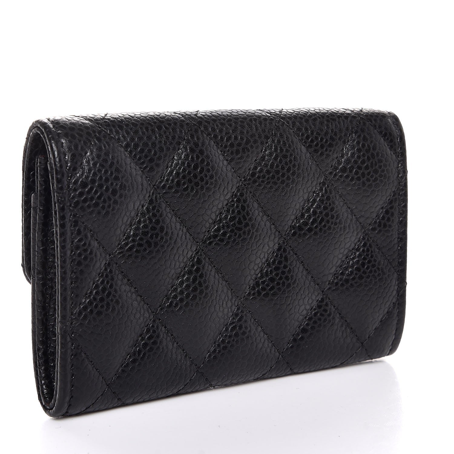 Chanel Caviar Quilted Flap Card Holder Black 3 of 8