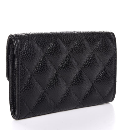 Chanel Caviar Quilted Flap Card Holder Black 3 of 8