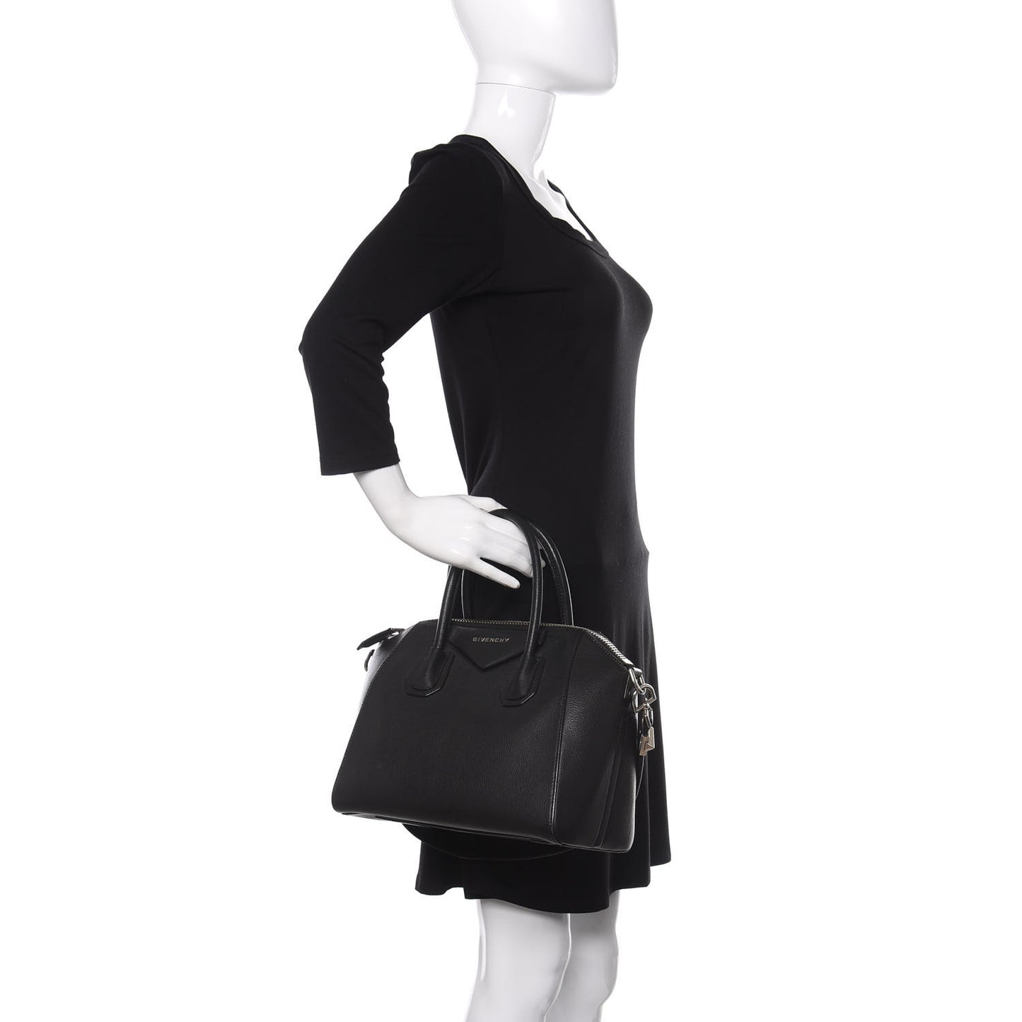Sugar Goatskin Small Antigona Black