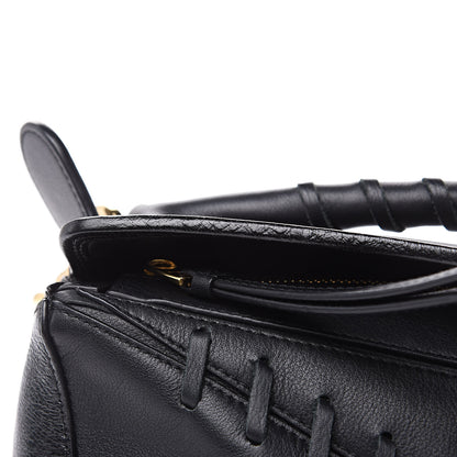Loewe Calfskin Small Whipstitch Puzzle Bag Black 12 of 13