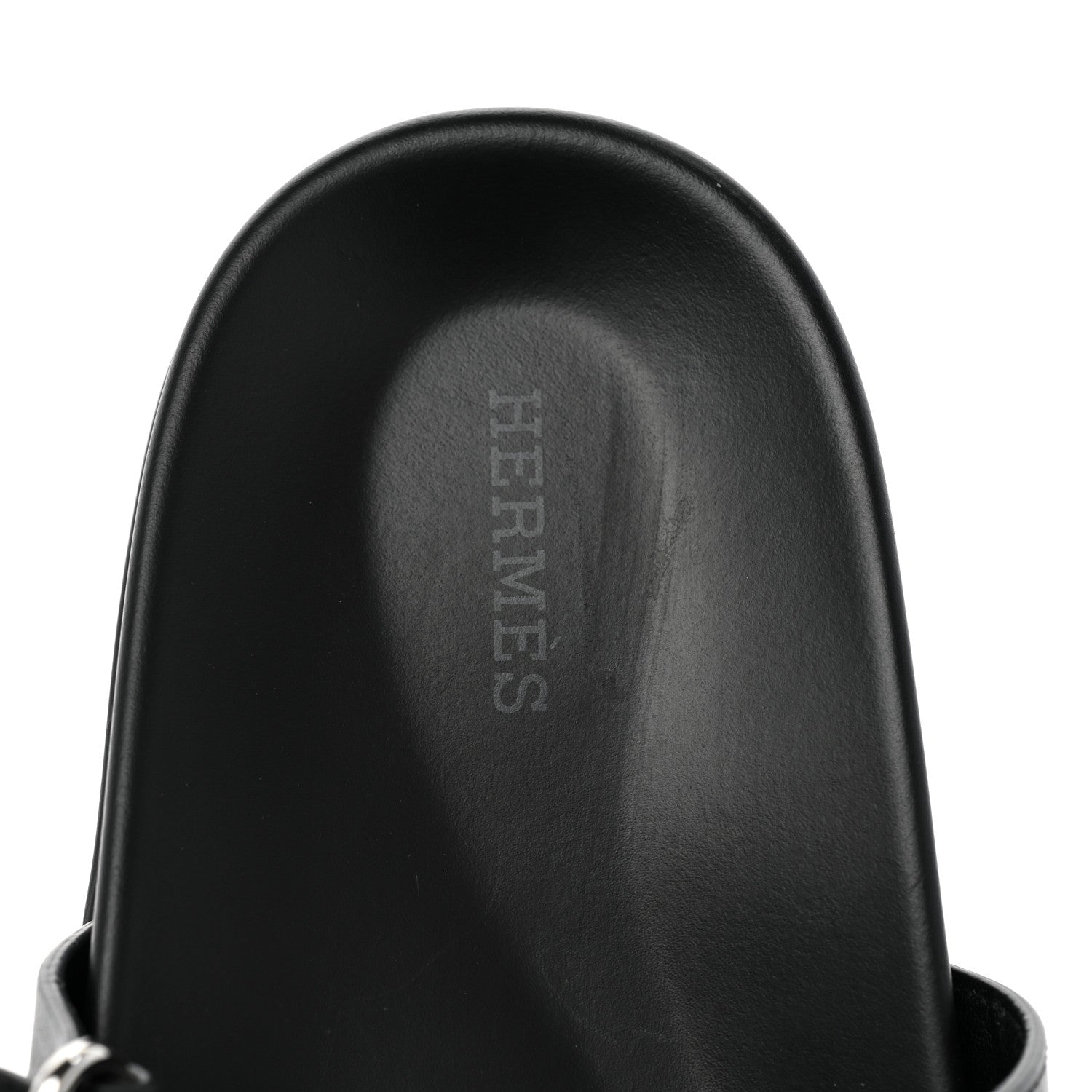 Hermes Calfskin Mens Chypre Sandals 43 Black 7 of 9