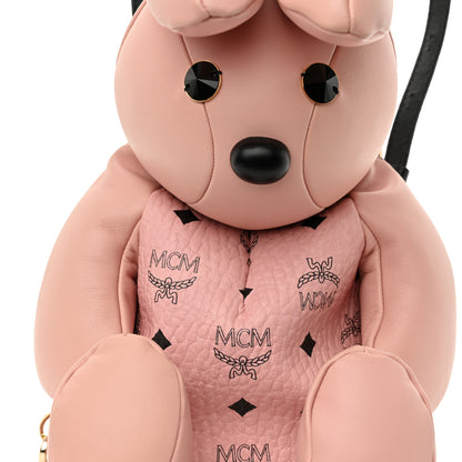 MCM Calfskin Visetos Rabbit Zoo Doll Backpack Soft Pink 7 of 9