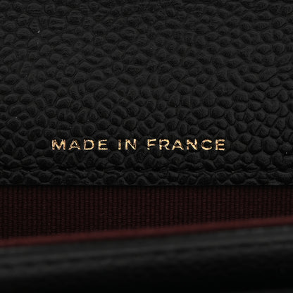Chanel Caviar Quilted Flap Card Holder Wallet Black 7 of 9