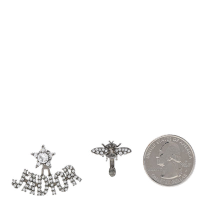 Christian Dior Palladium Crystal J'adior Earrings 2 of 7